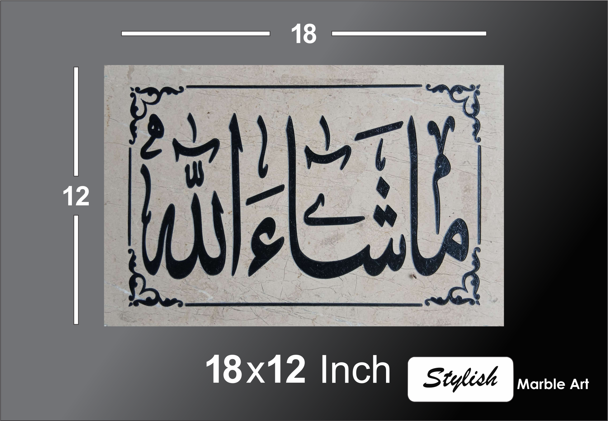 A modern kitchen with a new marble countertop.