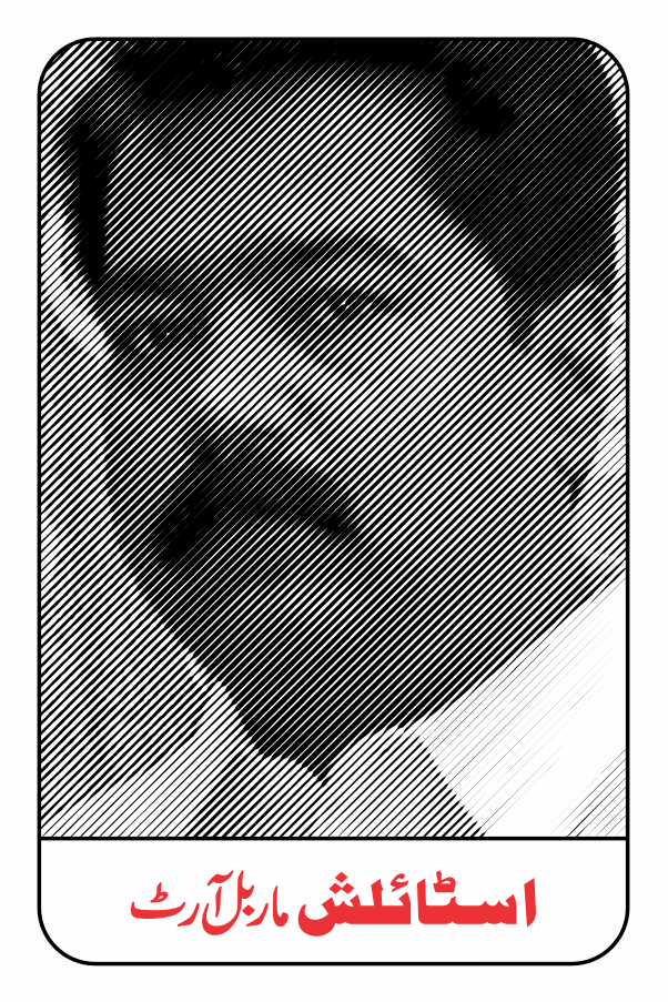 Artisan from Stylish Marble Art carving a custom marble gravestone in Karachi